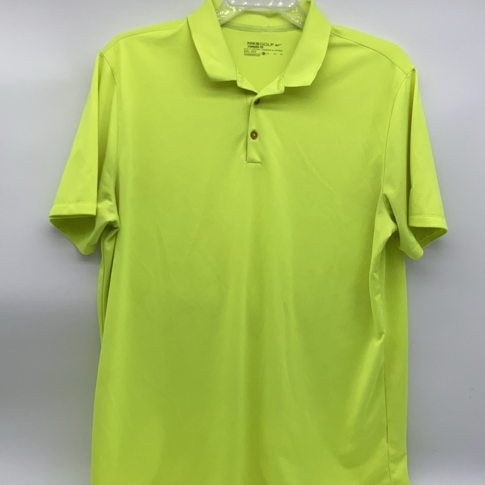Nike Golf Dri Fit Polo Short XL Neon Yellow Athleisure Golfcore Performance Tour